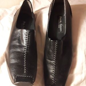 Paul Green's leather driving loafers, size 9